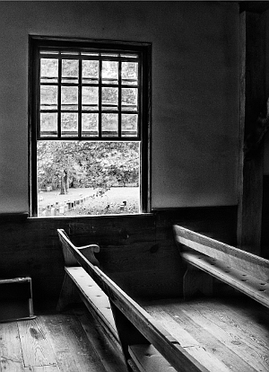 Interior view of old Meeting house